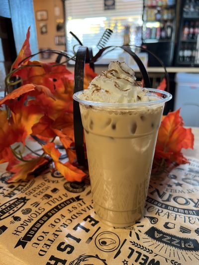 Pumpkin latte at Goomba’s in Branson, Missouri